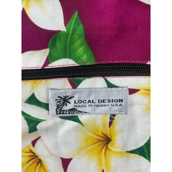 Local Design Hawaiian Tropical Floral Print Tote Bag - Picture 4 of 9